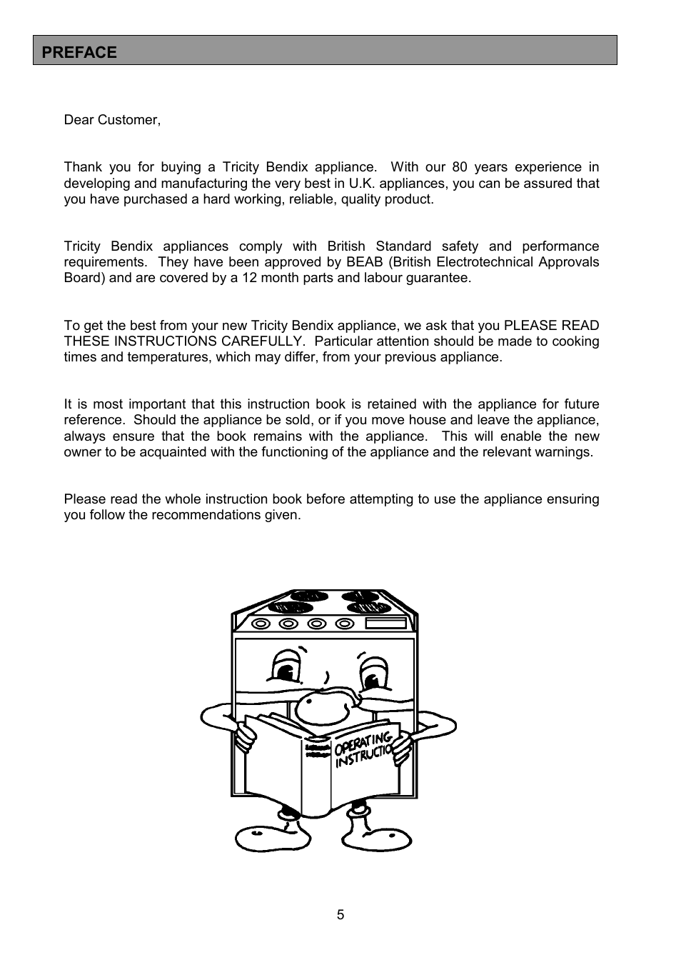 Tricity Bendix SIE554 User Manual | Page 5 / 32