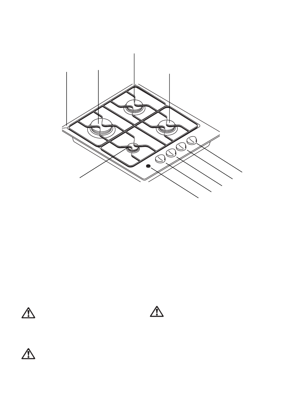 Description of the hob | Tricity Bendix TBG 640 User Manual | Page 5 / 22