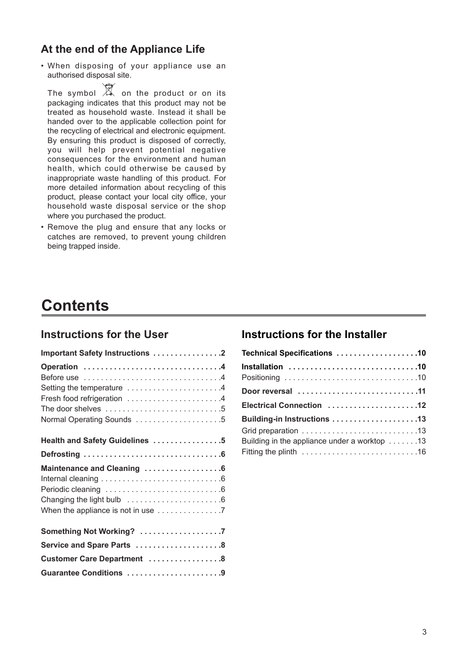 Tricity Bendix TBUL 140 User Manual | Page 3 / 20