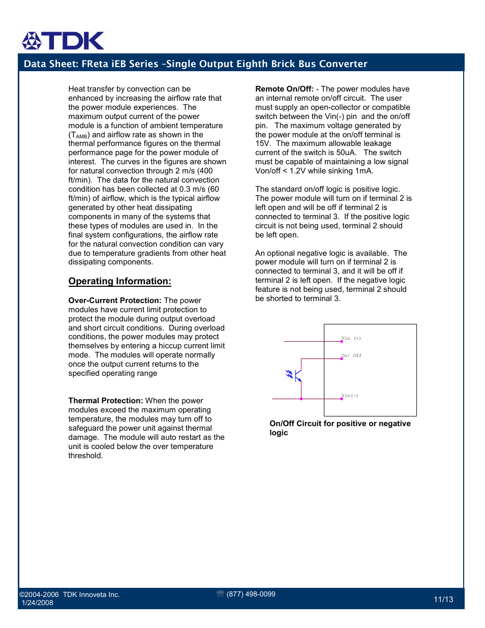 TDK FReta Series User Manual | Page 11 / 13