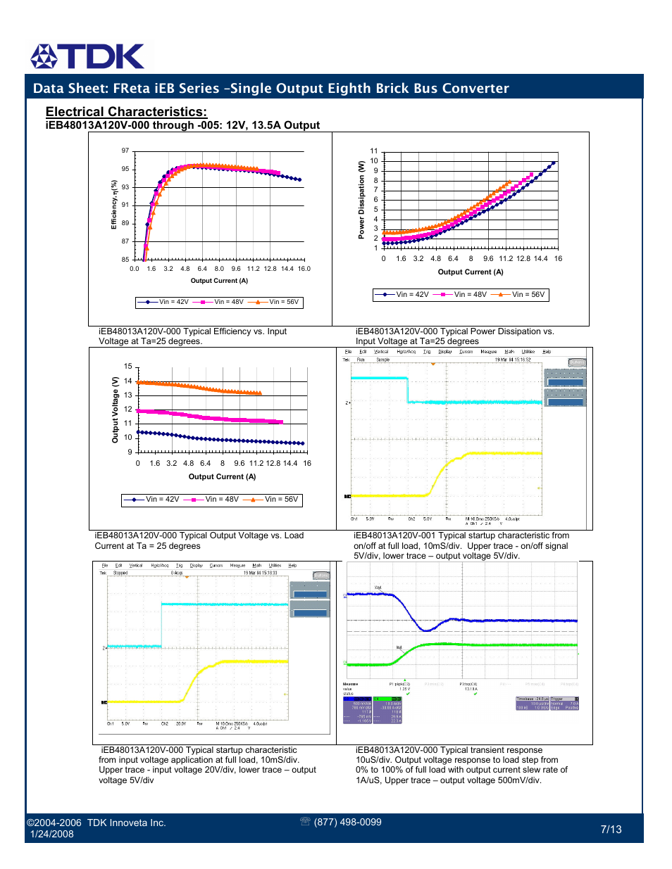 Electrical characteristics | TDK FReta Series User Manual | Page 7 / 13