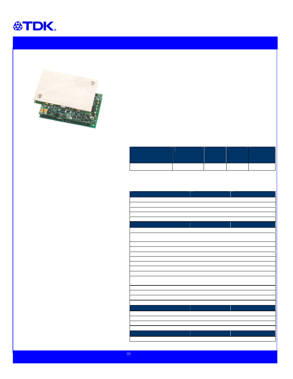 TDK Supereta Series iQN 35V/6A User Manual | 2 pages