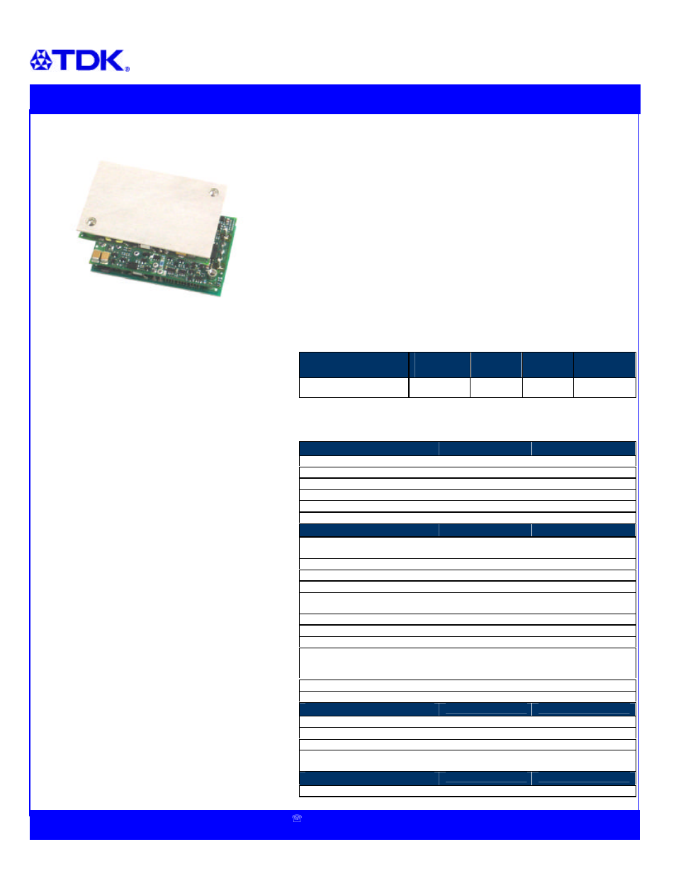TDK Supereta iQN series User Manual | 2 pages