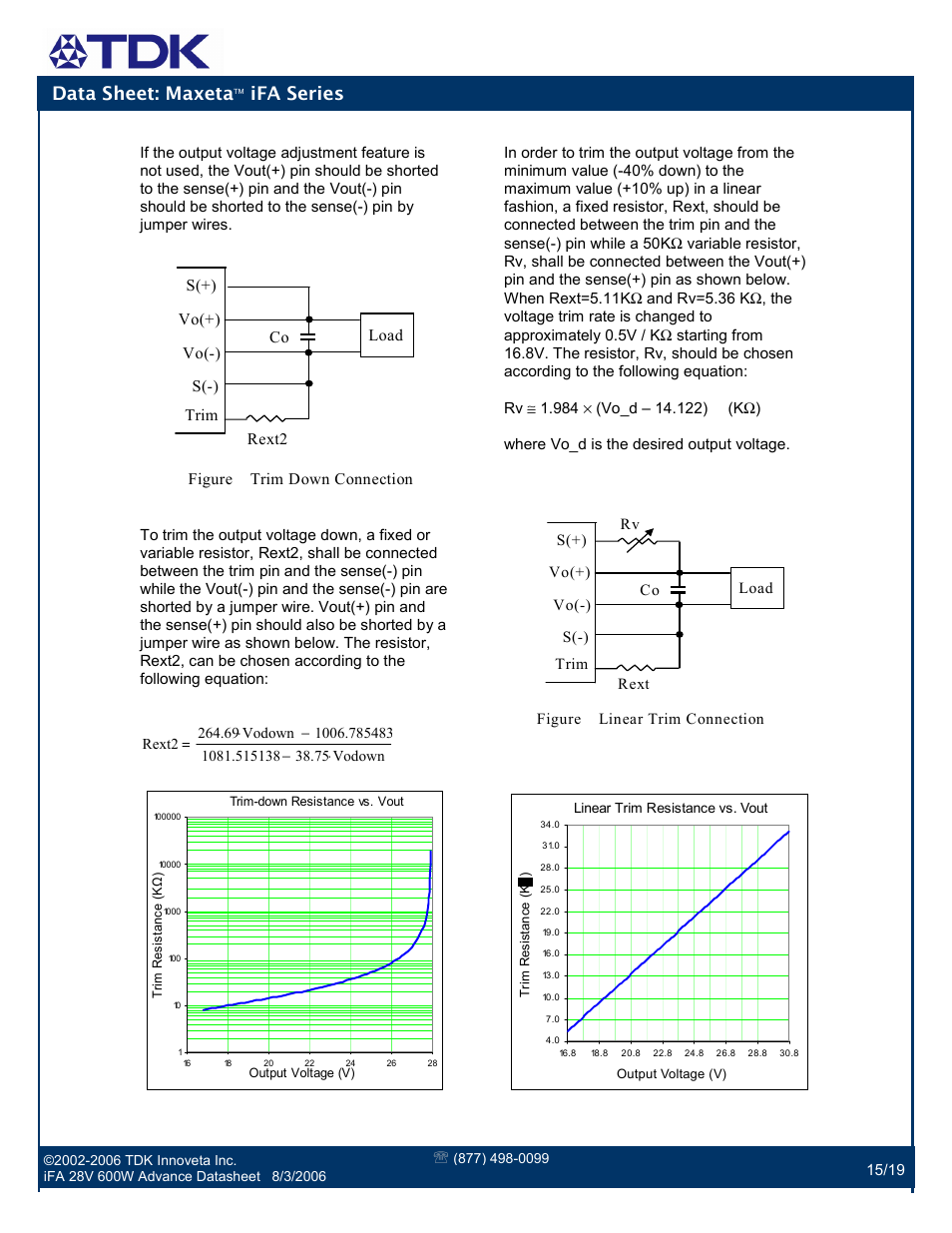 Data sheet: maxeta, Ifa series | TDK Maxeta iFA Series User Manual | Page 15 / 19