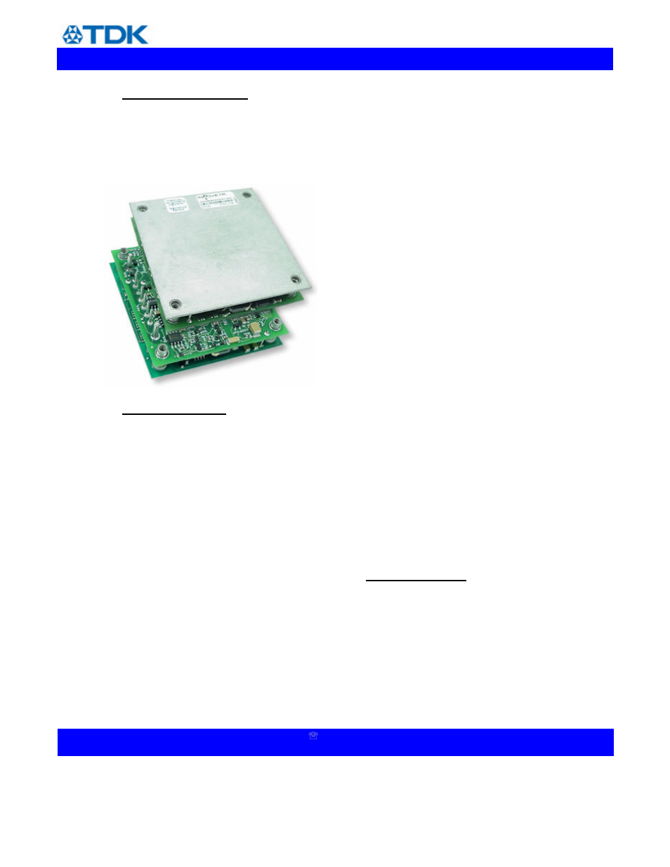 Platform overview | TDK iHA48060A012V User Manual | Page 2 / 16