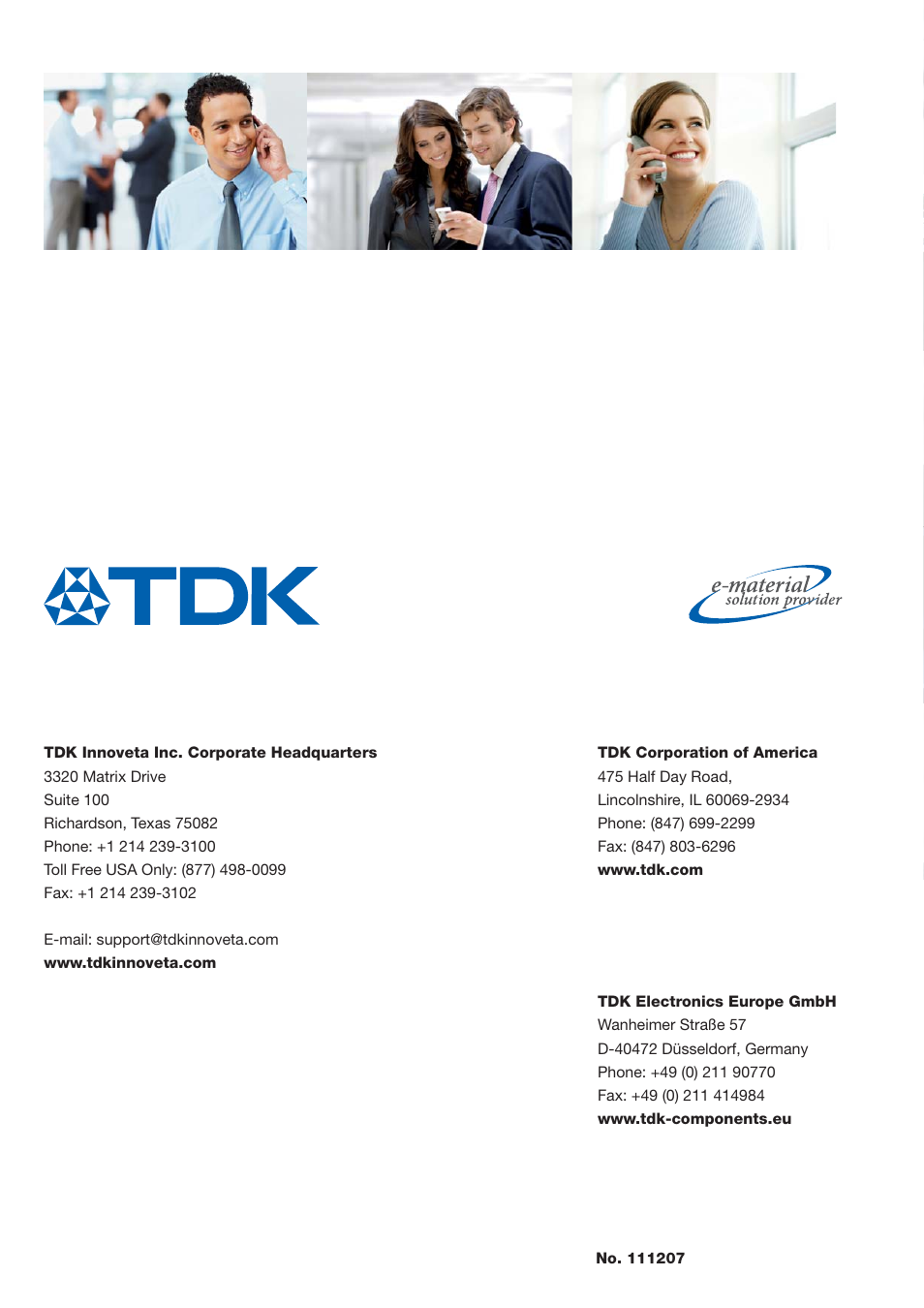 TDK Power Supply/DC to DC Converter/CCFL Inverter User Manual | Page 18 / 18