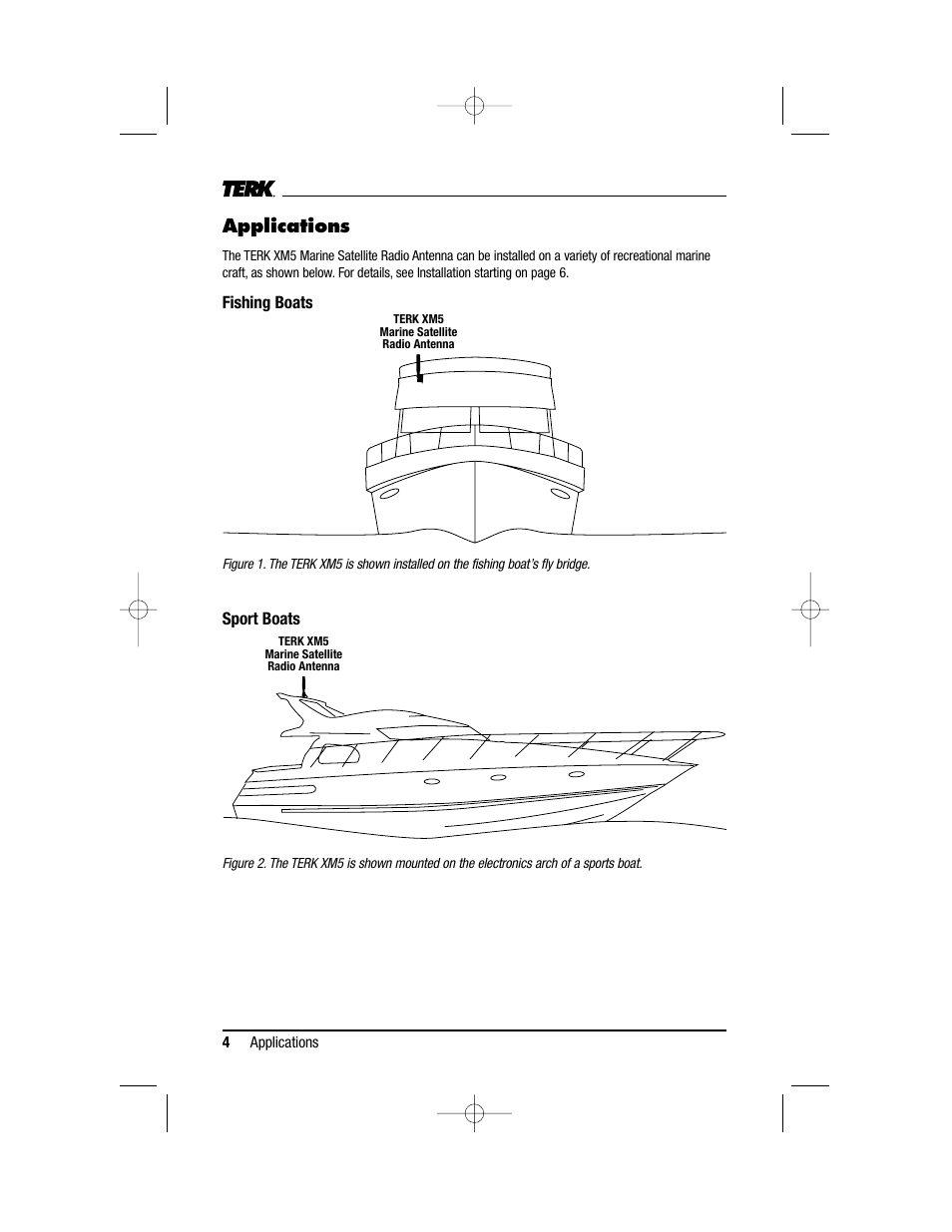 Applications | TERK Technologies XM5 User Manual | Page 4 / 12