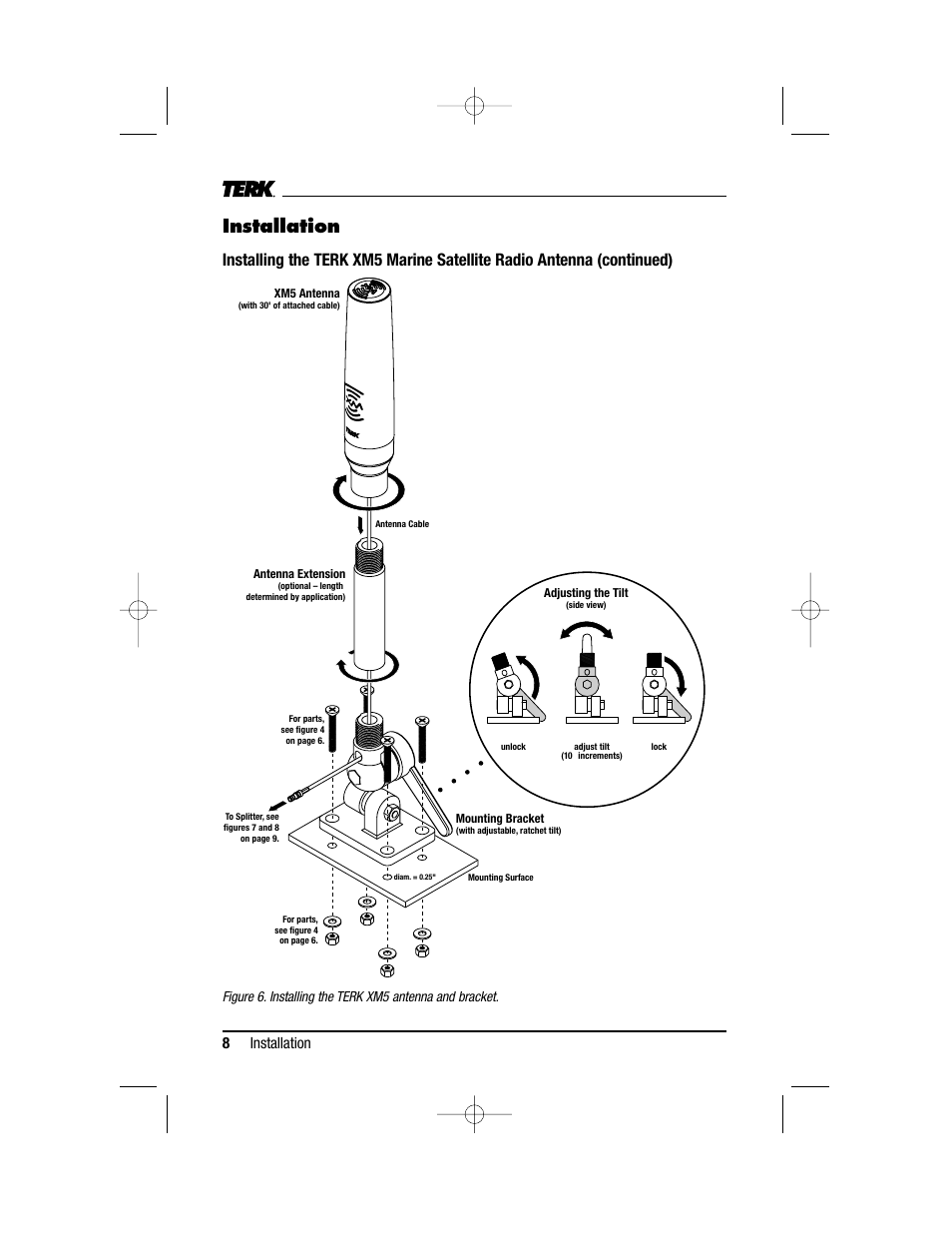 Installation, 8installation | TERK Technologies XM5 User Manual | Page 8 / 12