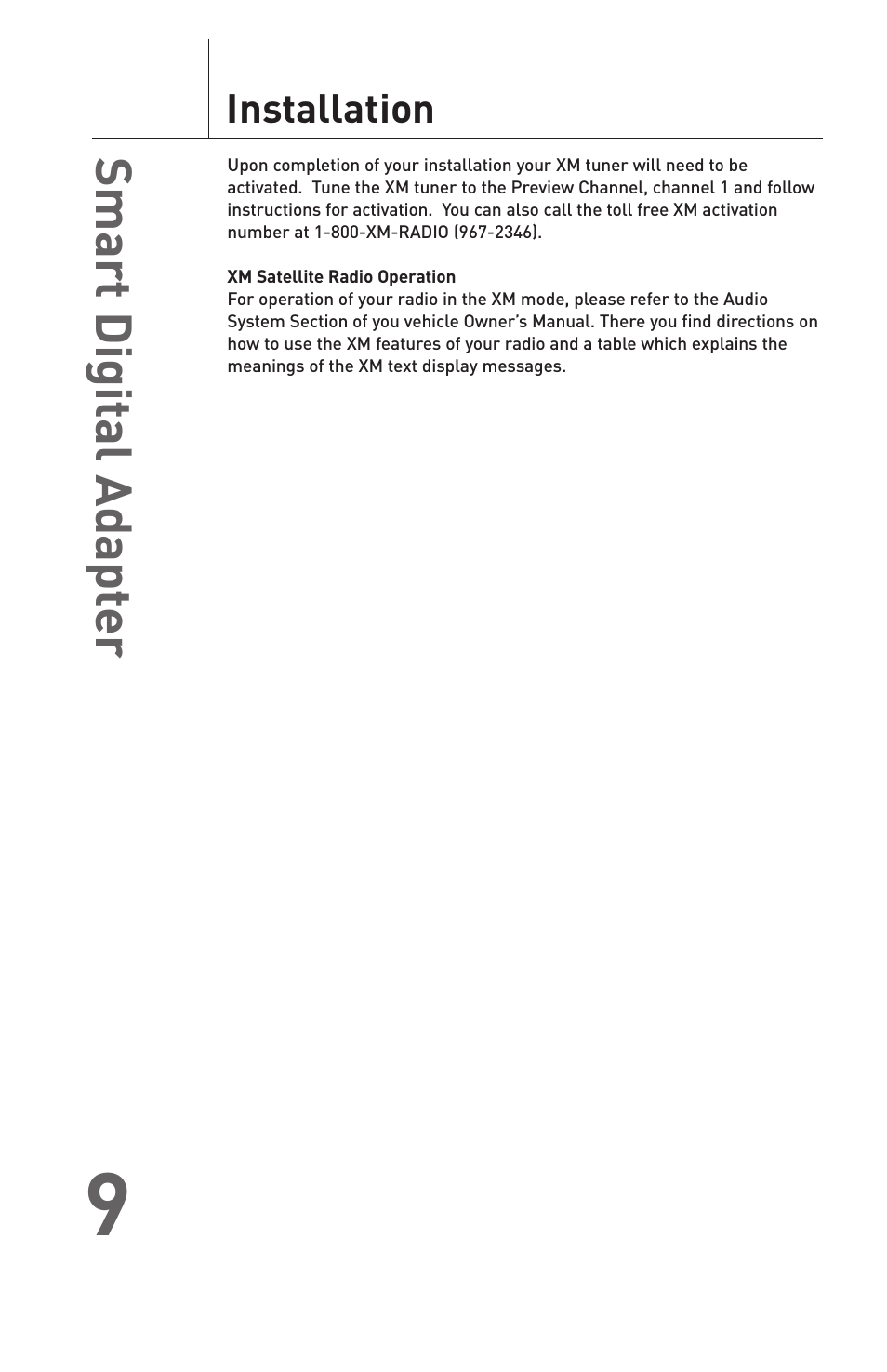 Smart digit al adapt er | TERK Technologies XMDGM100 User Manual | Page 10 / 11