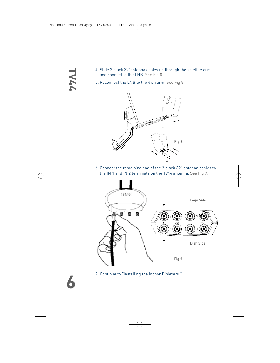 TERK Technologies TV44 User Manual | Page 7 / 14