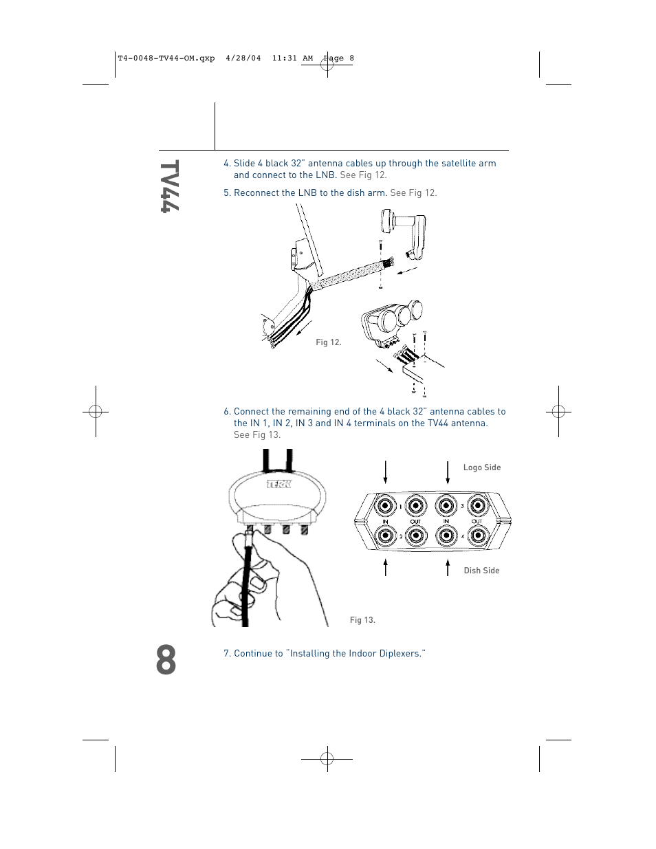 TERK Technologies TV44 User Manual | Page 9 / 14