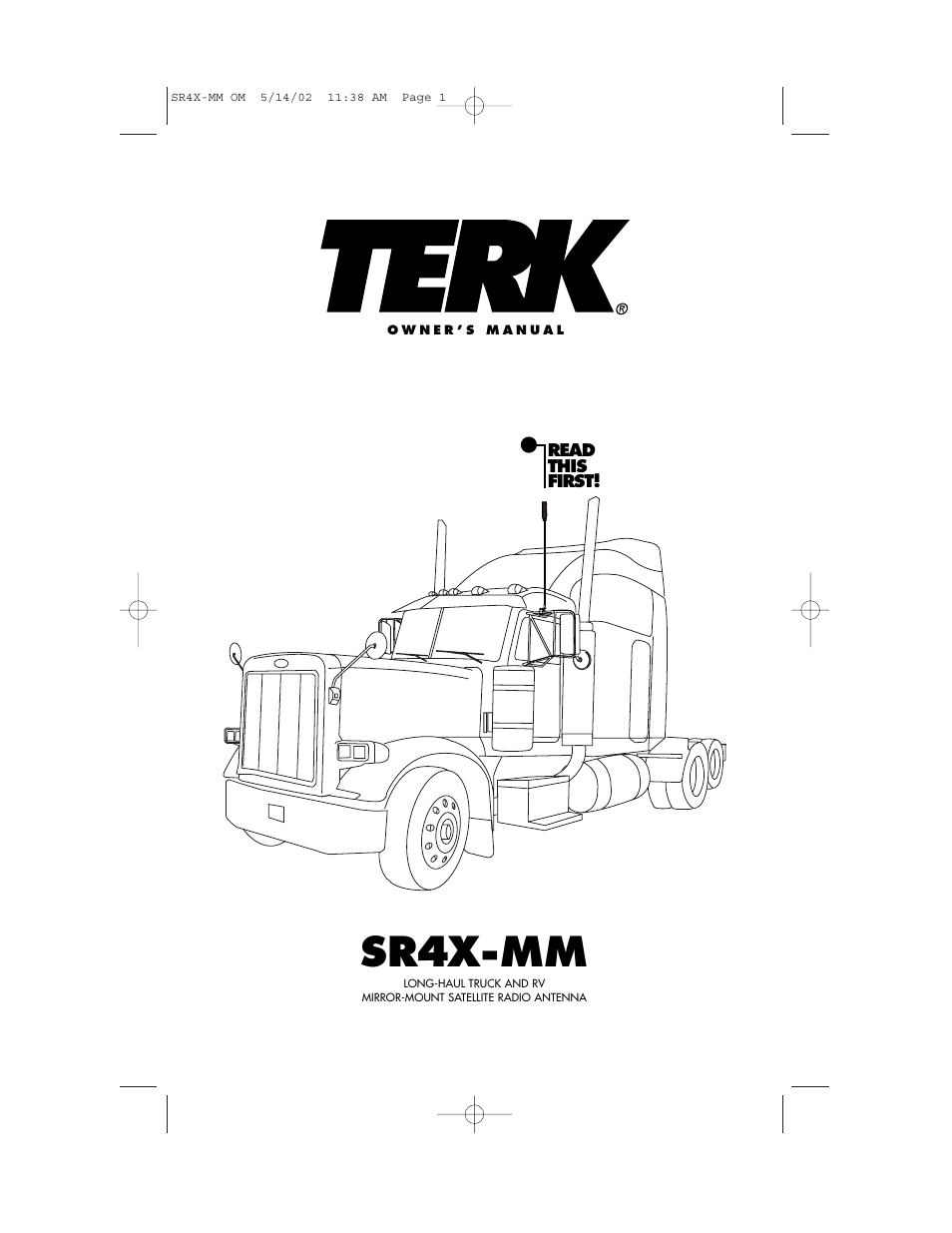 TERK Technologies TERK XM4 MM User Manual | 12 pages