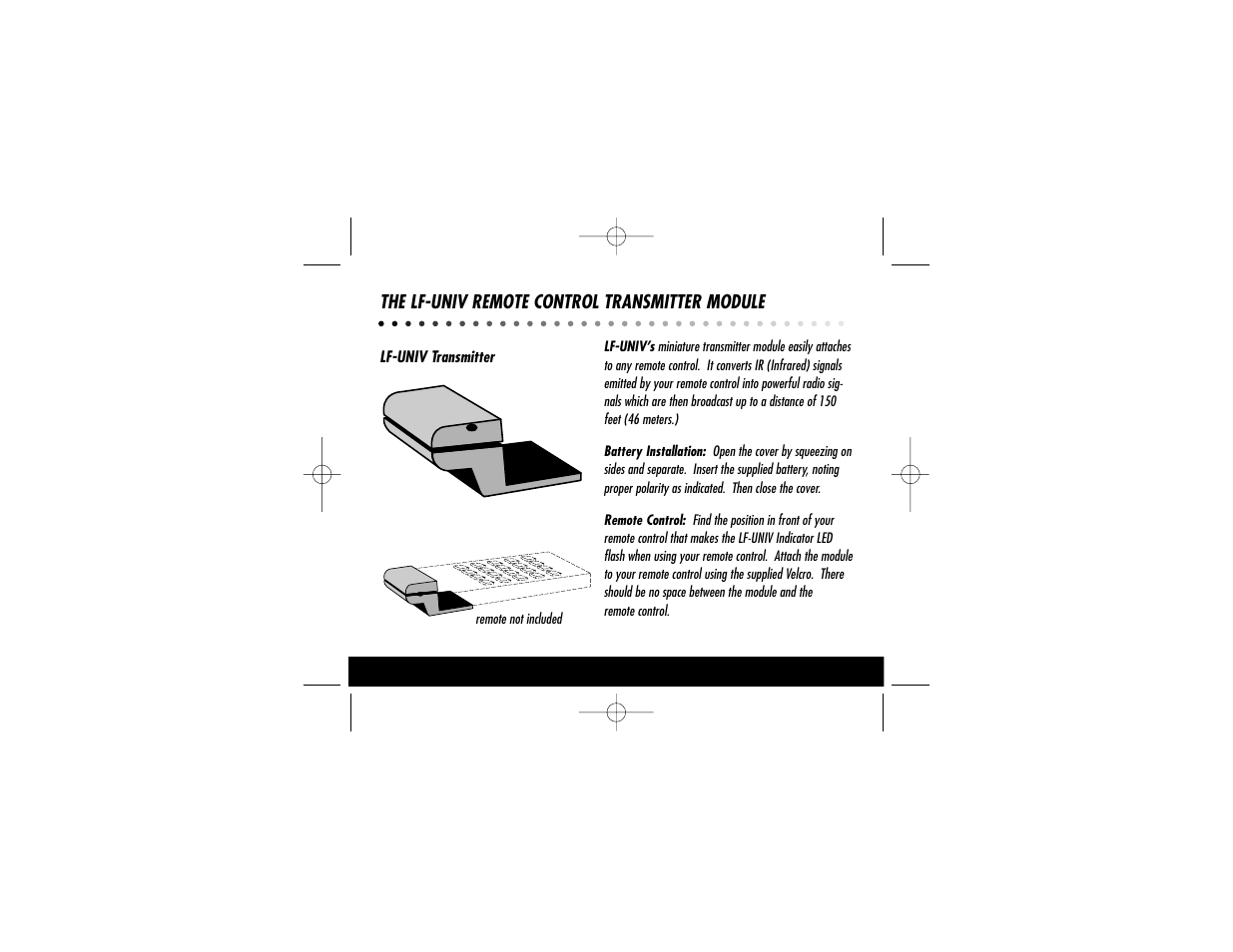 TERK Technologies LF-UNIV User Manual | Page 2 / 4