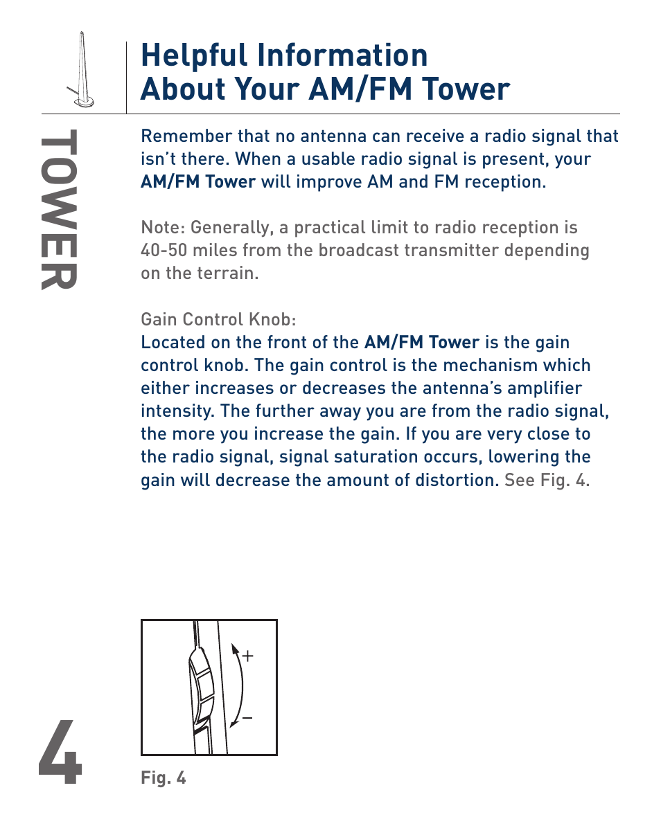 TERK Technologies AM/FM Tower Powered Indoor Antenna User Manual | Page 5 / 6