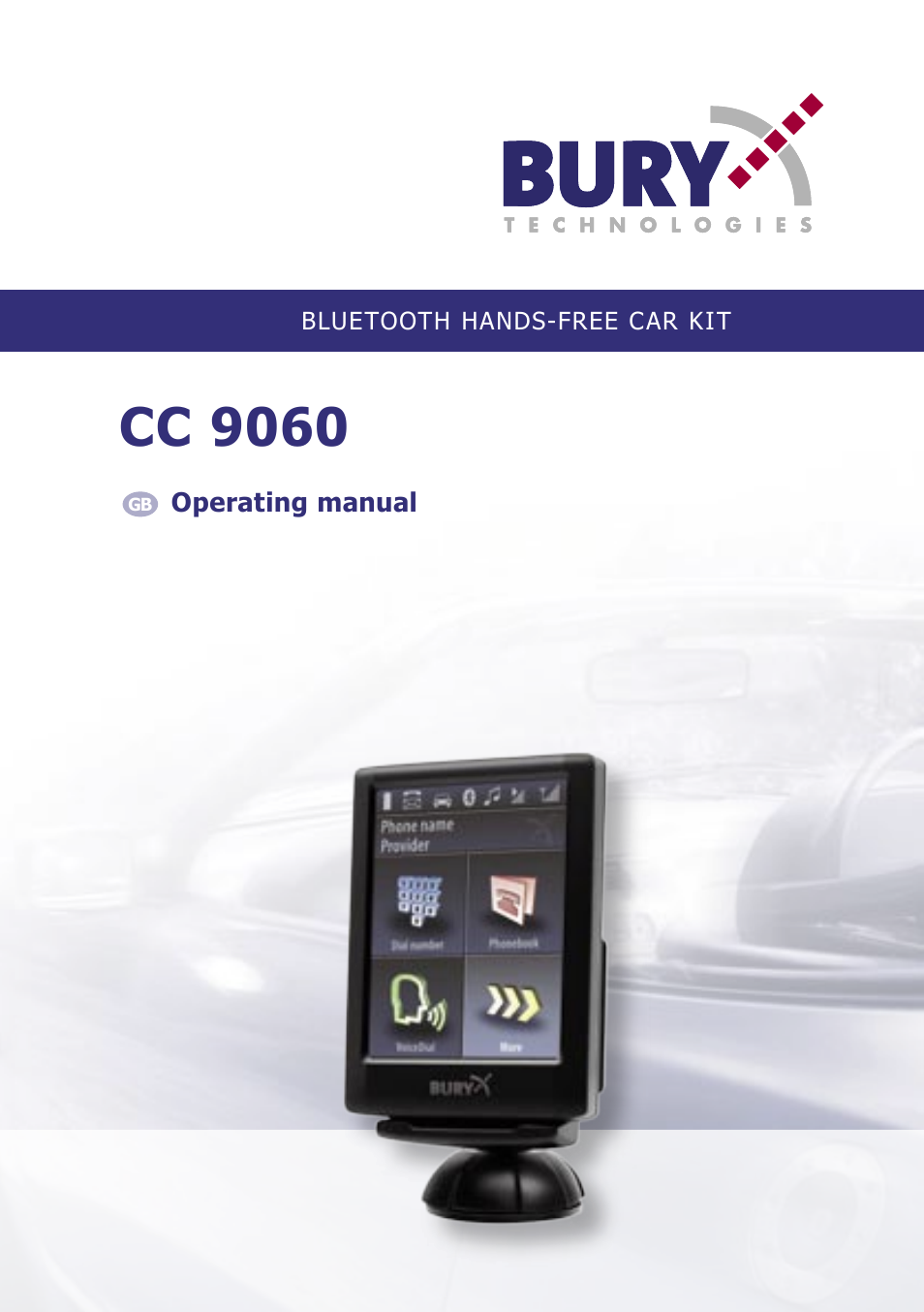 THB Bury Bluetooth Hands-Free Car Kit CC 9060 User Manual | 16 pages