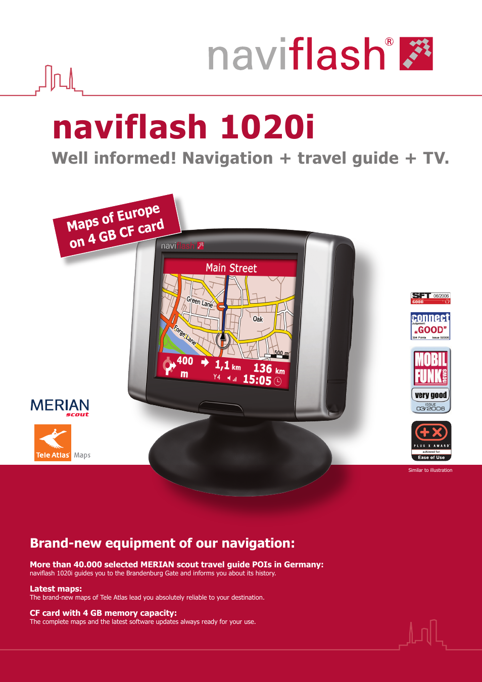 THB Bury Naviflash 1020 User Manual | 2 pages