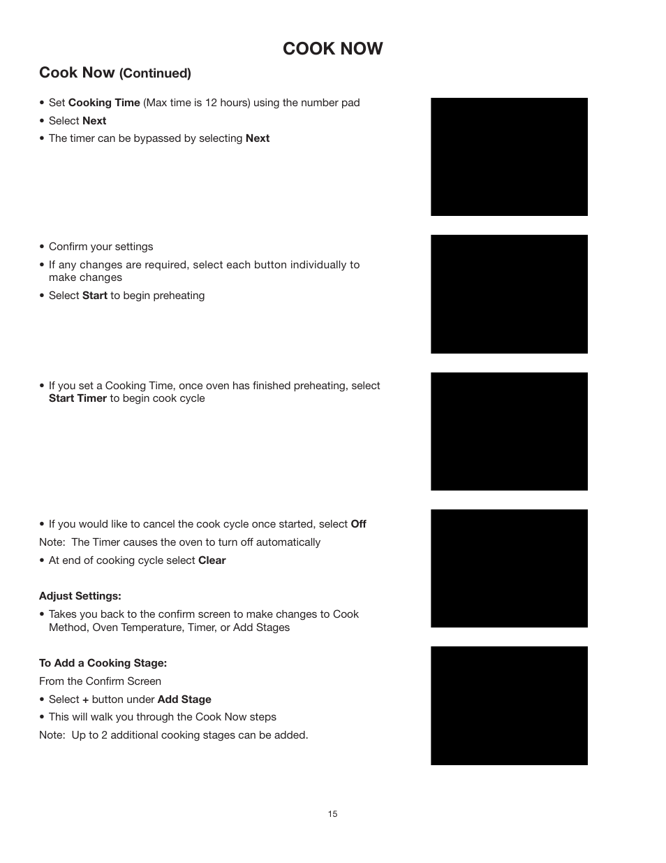 Cook now | TMIO PS302SS00 User Manual | Page 18 / 39