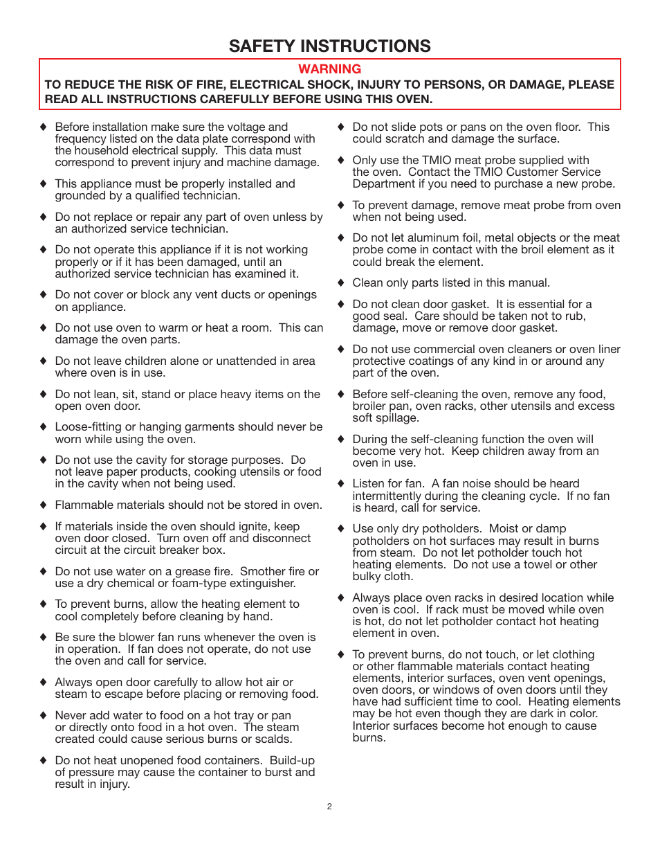 Safety instructions | TMIO PS302SS00 User Manual | Page 5 / 39