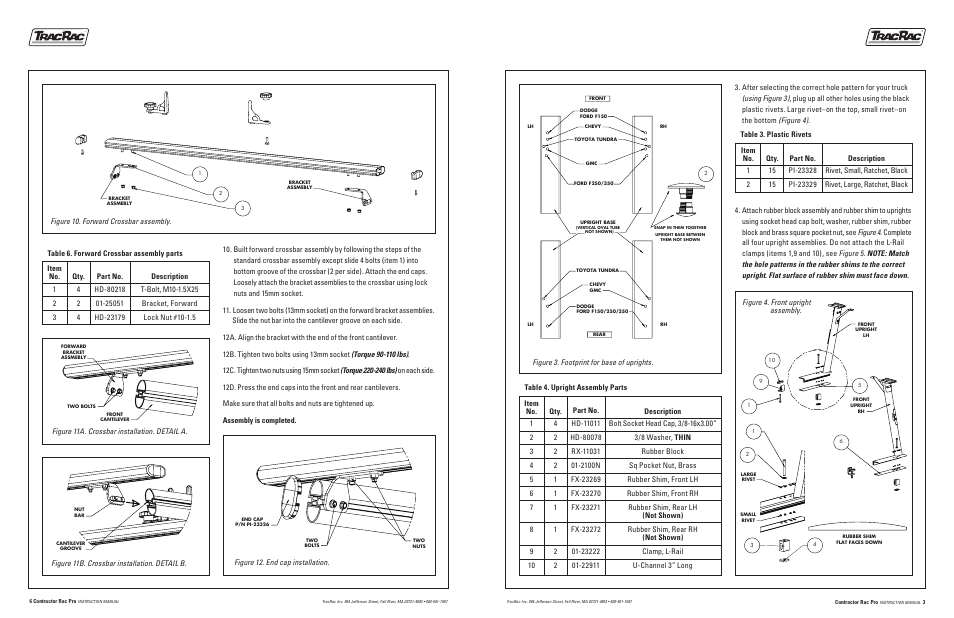 TracRac SKU# 00-25850 User Manual | Page 3 / 4