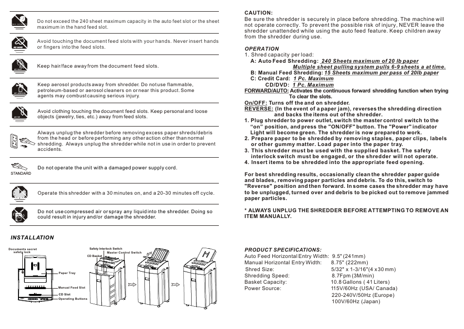 Т³гж 3 | Techko AUTOTECH AF240 User Manual | Page 3 / 4
