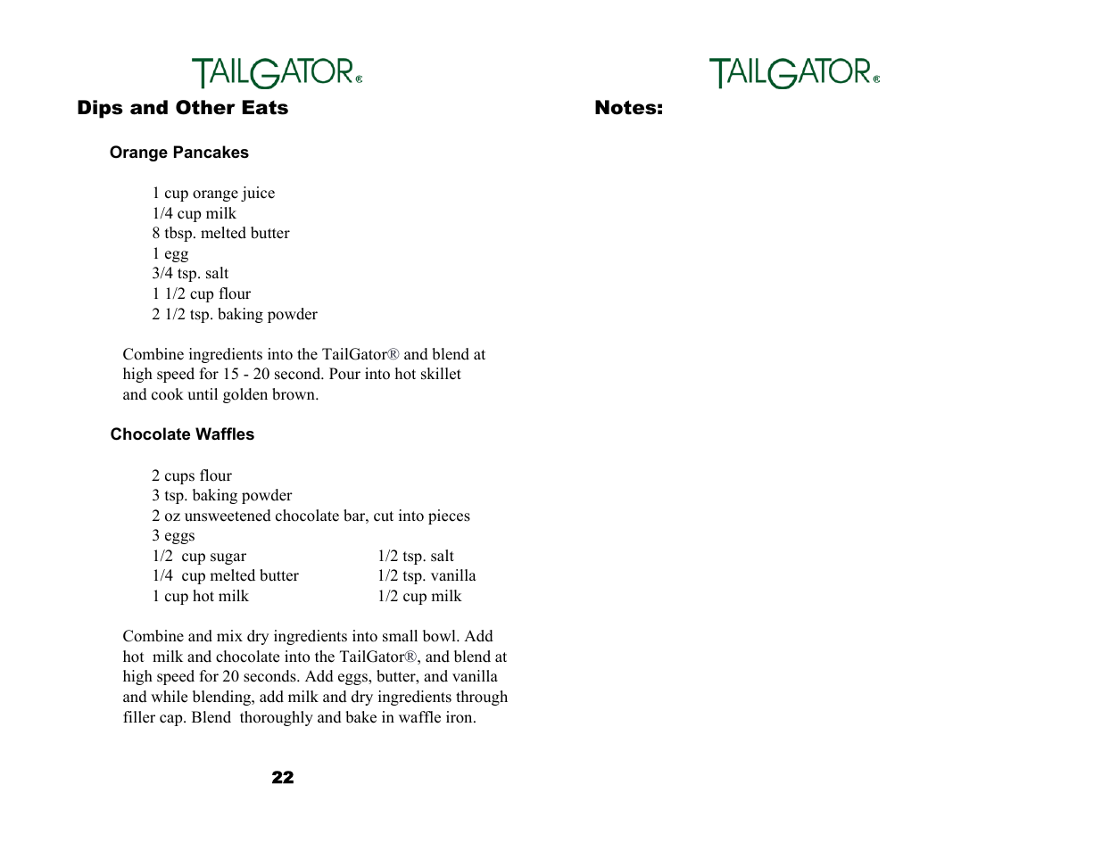 Tailgator The Original Portable Gas Powered Blender User Manual | Page 13 / 14