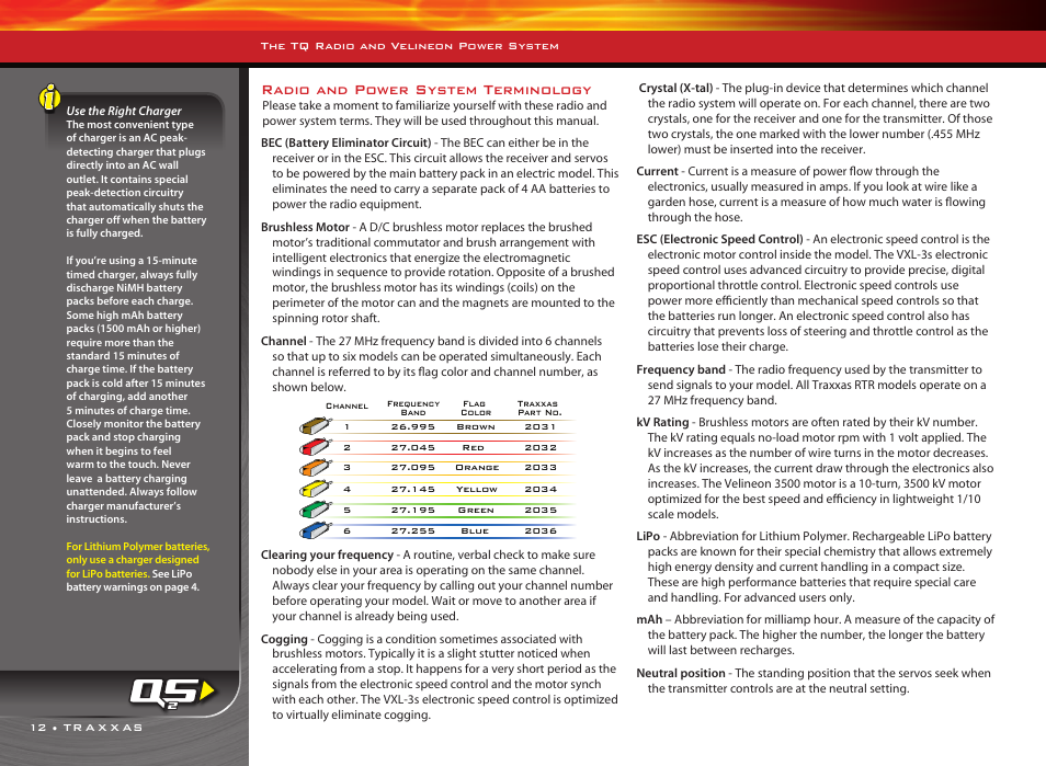 Radio and power system terminology | Traxxas RUSTLER 3608 User Manual | Page 12 / 28