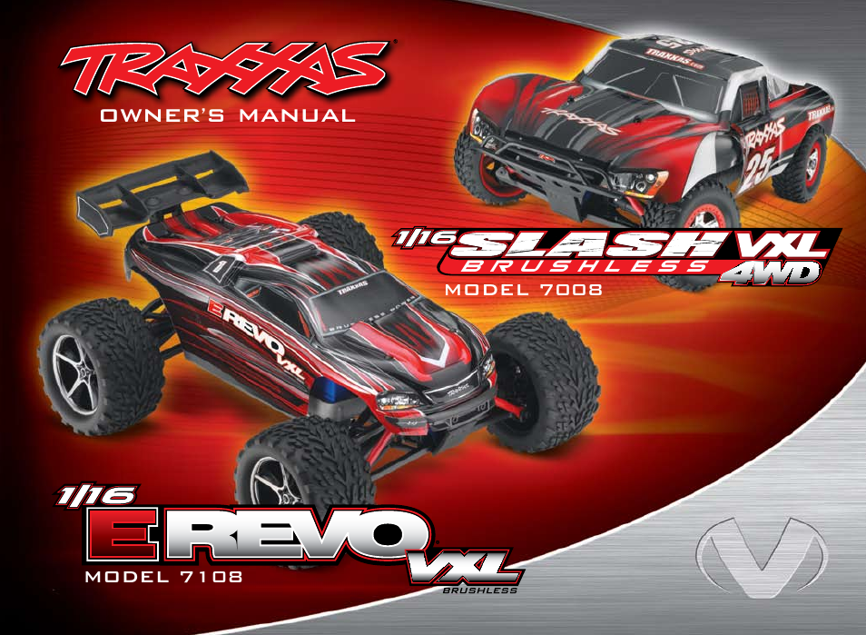 Traxxas 1/16 SLASH VXL 4WD 7108 User Manual | 28 pages