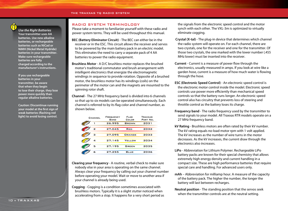 Radio system terminology | Traxxas 1/16 SLASH VXL 4WD 7108 User Manual | Page 10 / 28