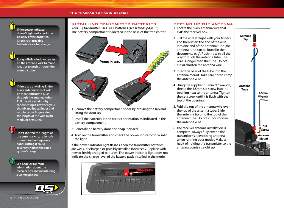 Traxxas 1/16 SLASH VXL 4WD 7108 User Manual | Page 12 / 28
