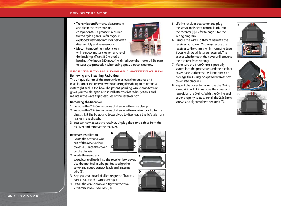 Traxxas 1/16 SLASH VXL 4WD 7108 User Manual | Page 20 / 28
