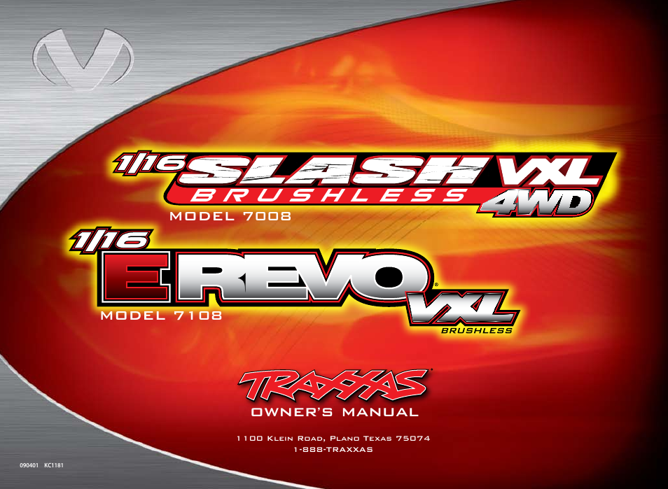 Traxxas 1/16 SLASH VXL 4WD 7108 User Manual | Page 28 / 28