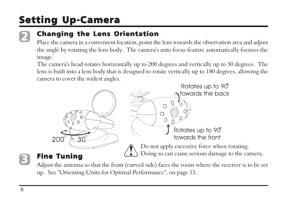 Setting up-camera | TRANWO Technology 3010 User Manual | Page 10 / 78