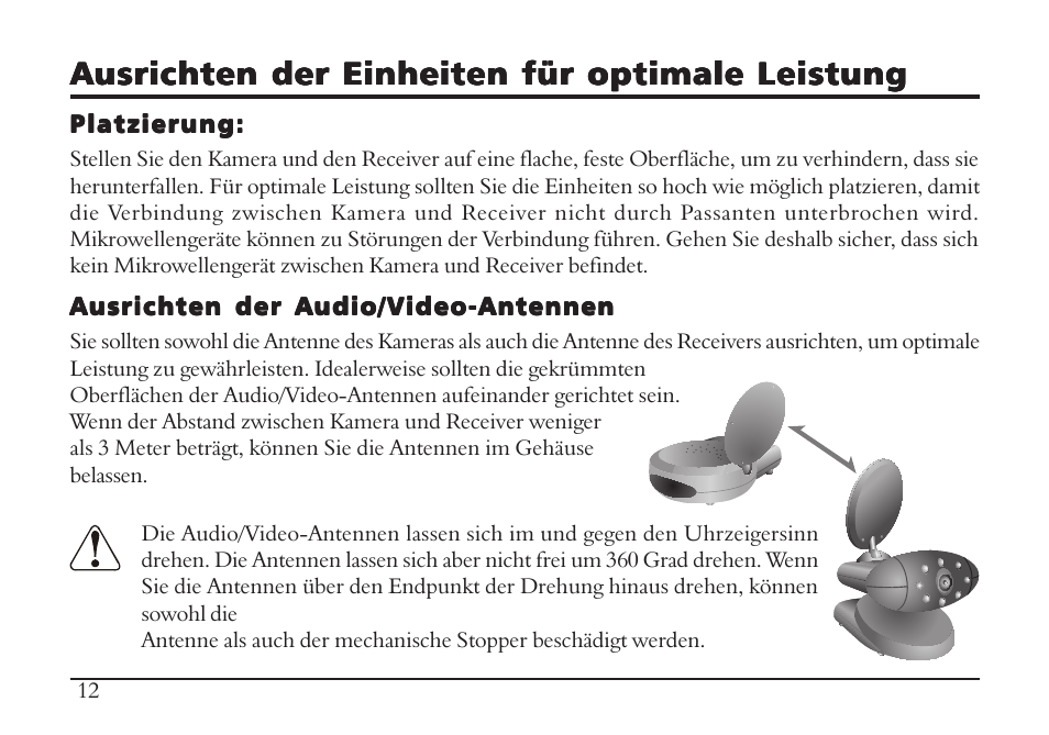 Ausrichten der einheiten für optimale leistung | TRANWO Technology 3010 User Manual | Page 60 / 78