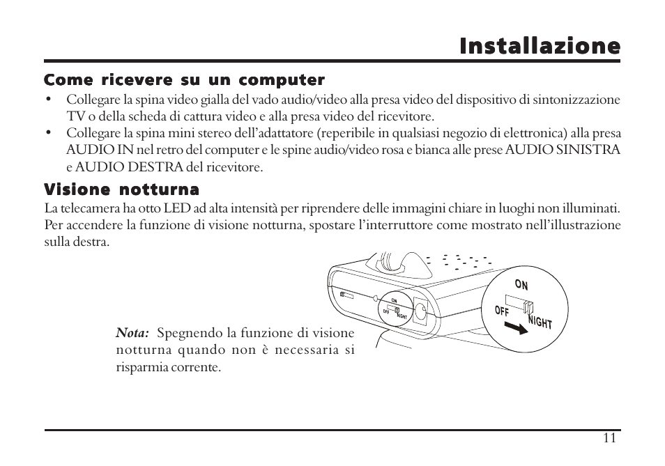 Installazione | TRANWO Technology 3010 User Manual | Page 73 / 78