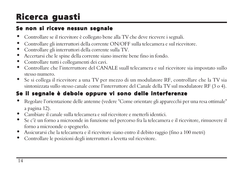 Ricerca guasti | TRANWO Technology 3010 User Manual | Page 76 / 78