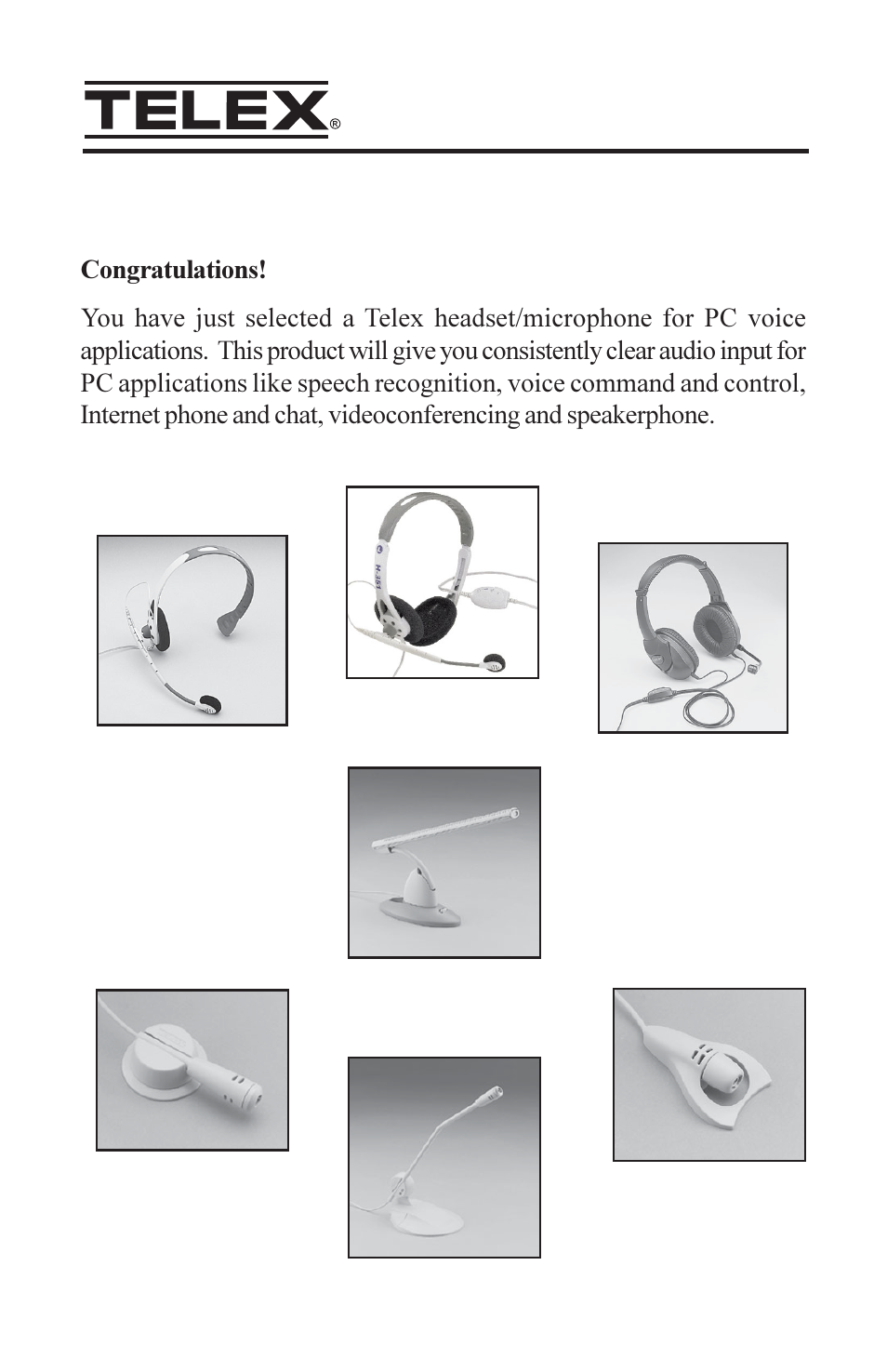 Telex H-51 User Manual | 4 pages