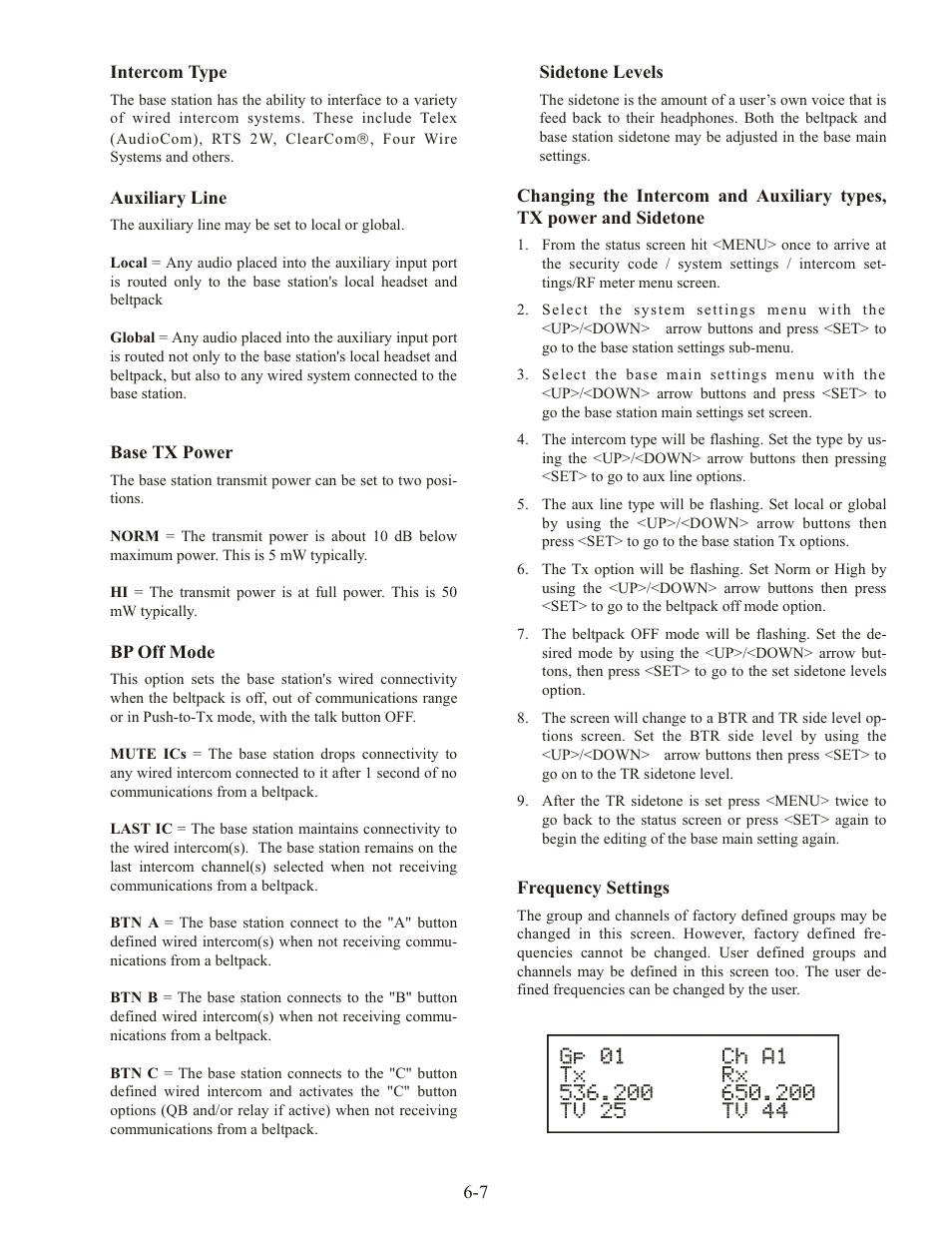 Telex RADIOCOM TR-1 User Manual | Page 26 / 56