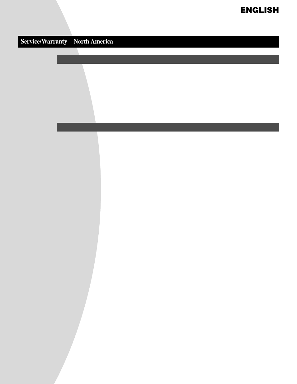 English, Service/warranty – north america | Telex N/DYM SERIES User Manual | Page 12 / 13