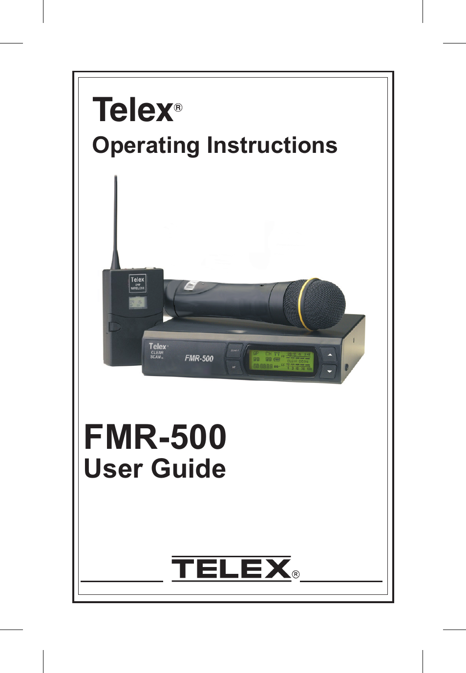 Telex FMR-500 User Manual | 15 pages