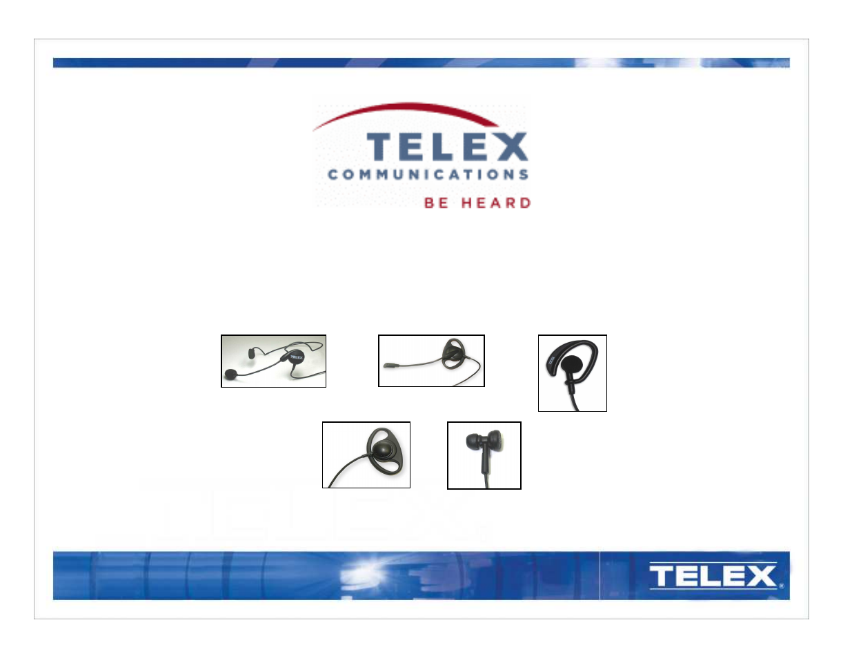 Telex Bantam 550 User Manual | 7 pages