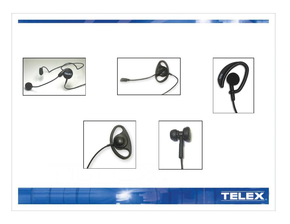 The bantam headset family | Telex Bantam 550 User Manual | Page 4 / 7