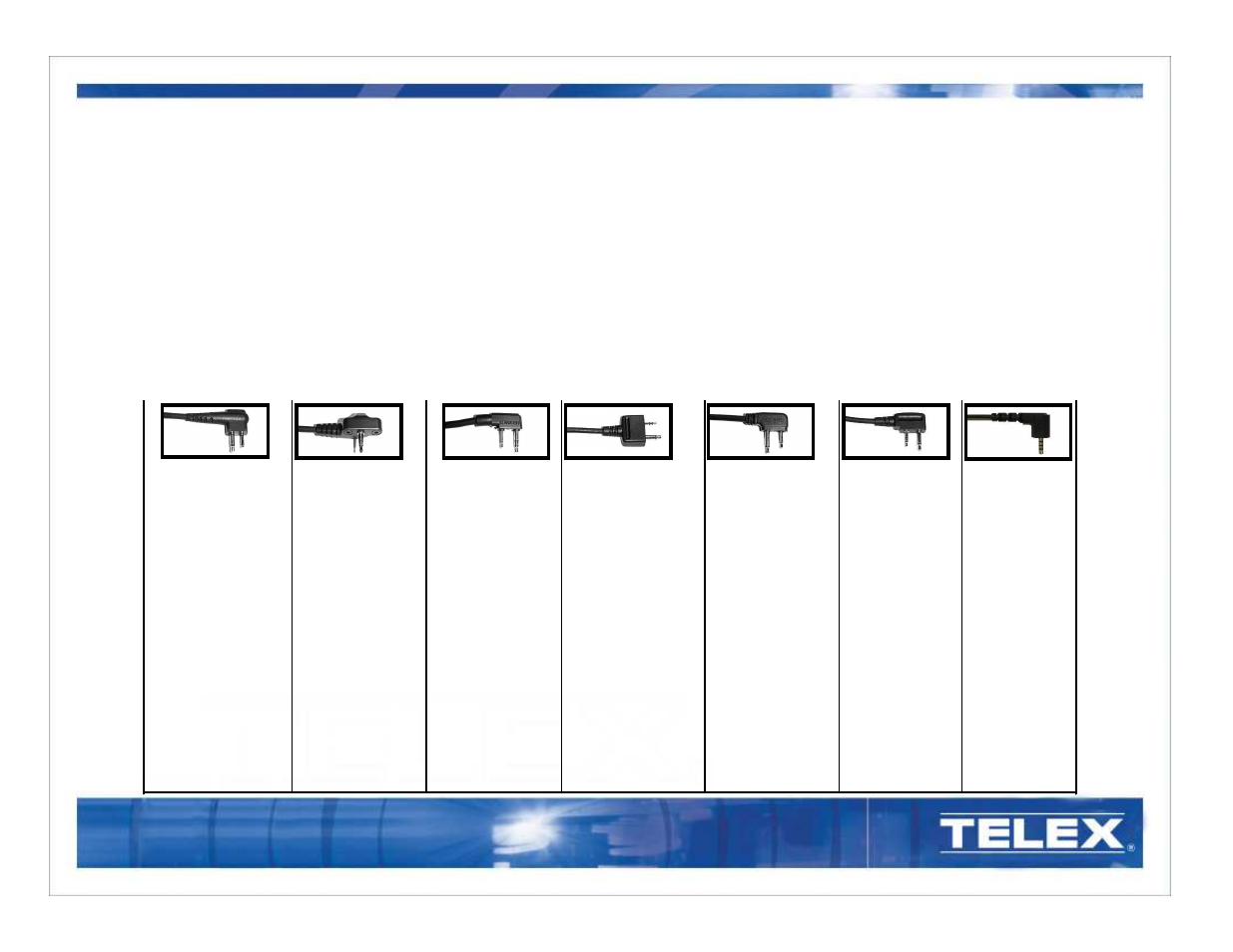 Features common within the bantam product family | Telex Bantam 550 User Manual | Page 6 / 7