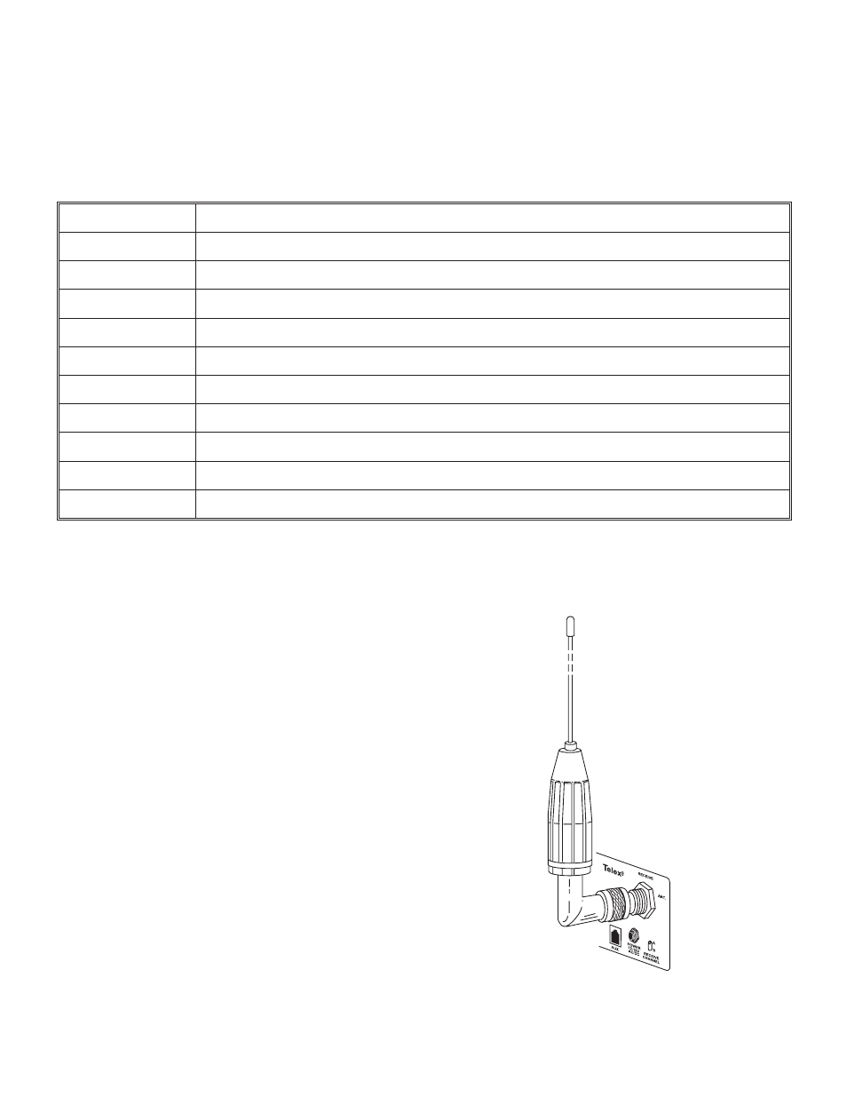 Initial equipment set-up, Antenna information | Telex RadioCom BTR-500/600C User Manual | Page 10 / 40