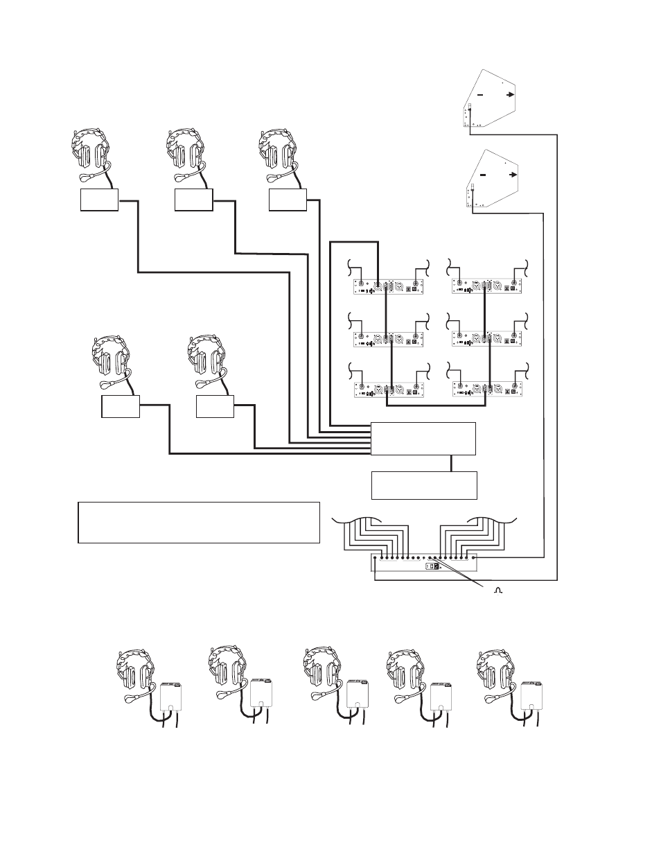 Six base station rts system | Telex RadioCom BTR-500/600C User Manual | Page 30 / 40