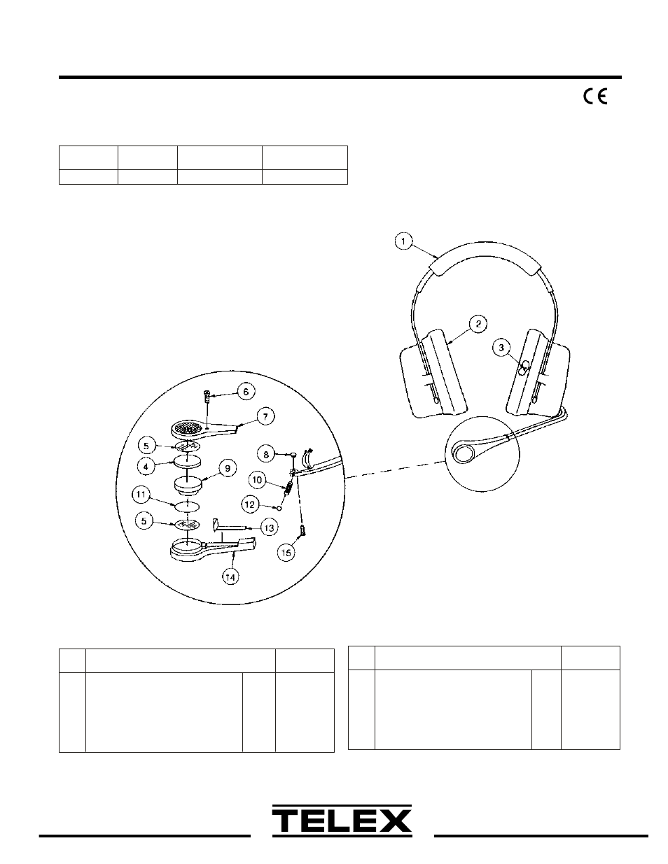 Telex HD-3A User Manual | 2 pages