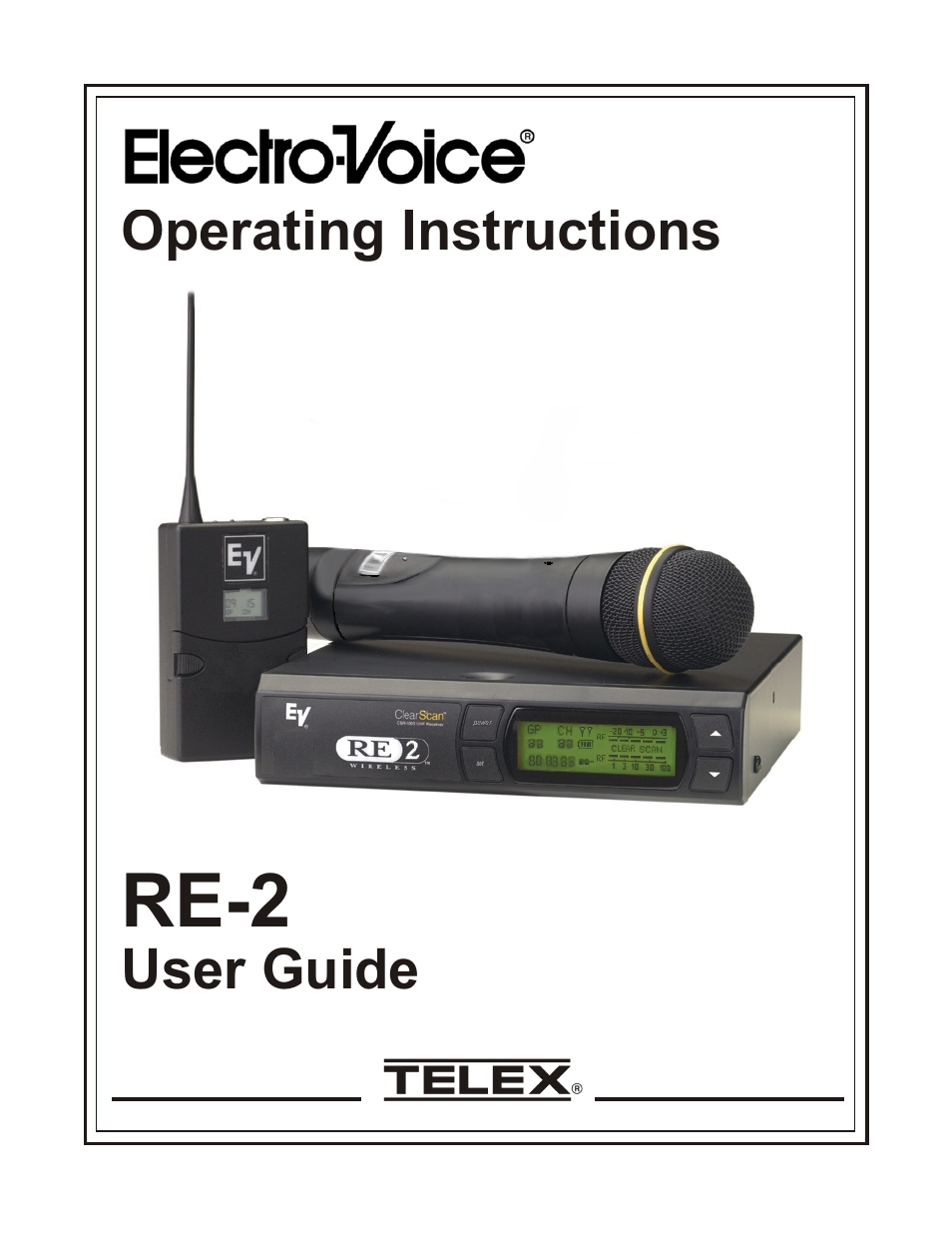 Telex ELECTRO-VOICE RE-2 User Manual | 16 pages