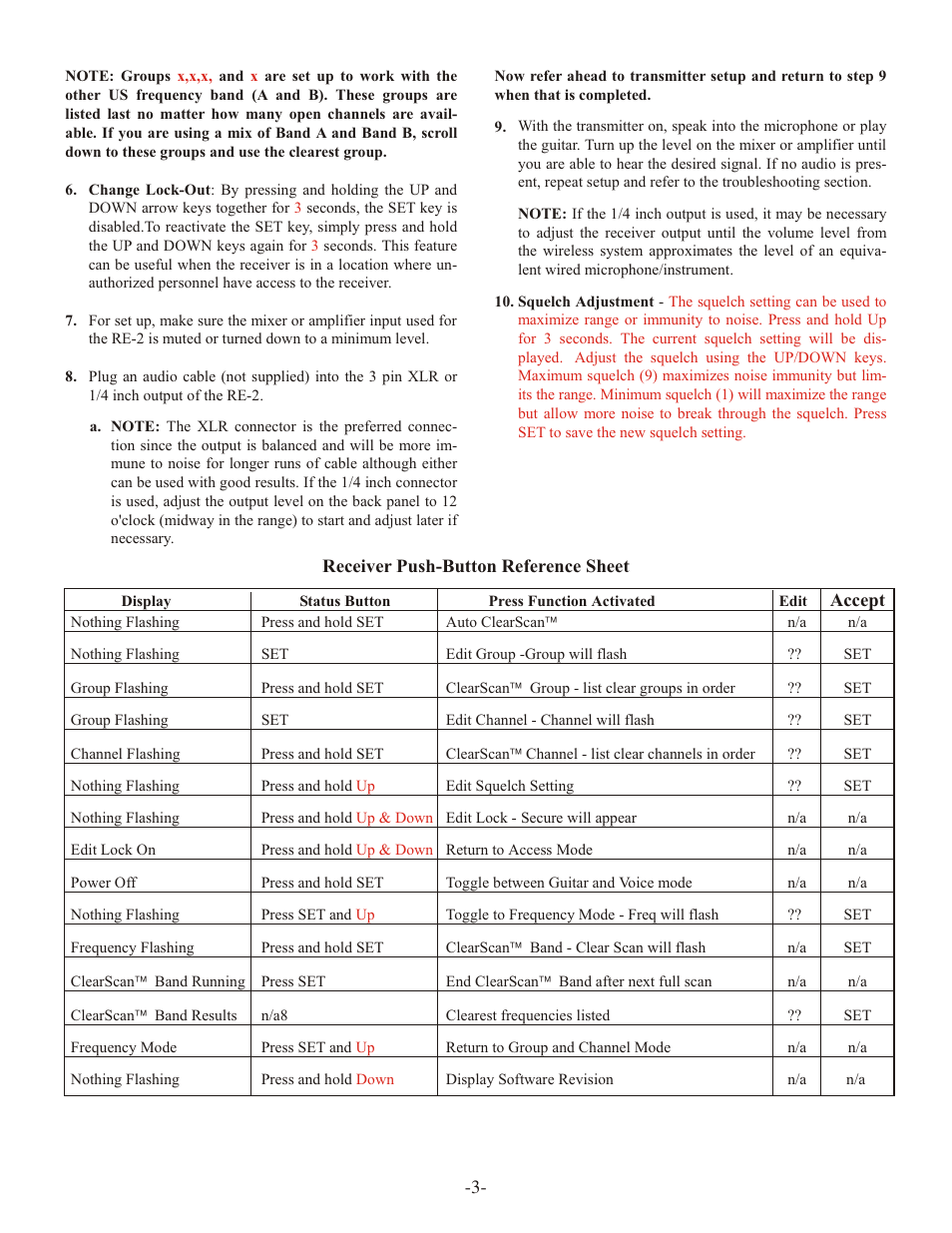 Telex ELECTRO-VOICE RE-2 User Manual | Page 5 / 16