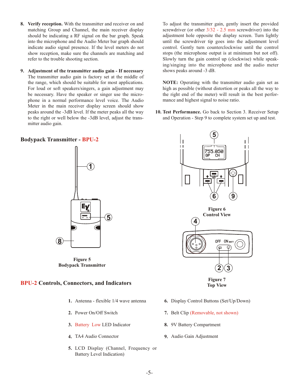 Telex ELECTRO-VOICE RE-2 User Manual | Page 7 / 16