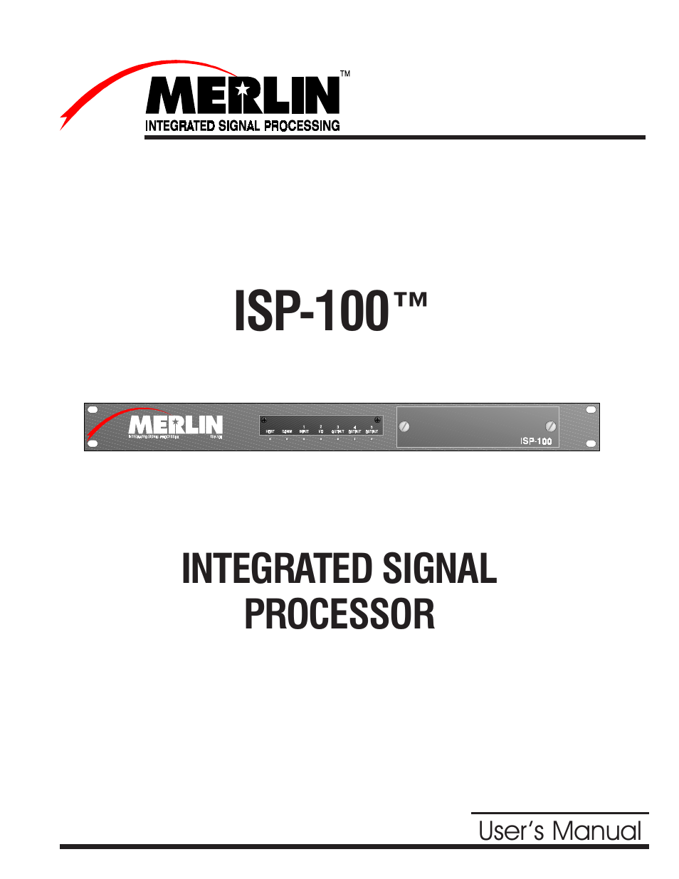 Telex Integrated Signal Processor ISP-100 User Manual | 146 pages