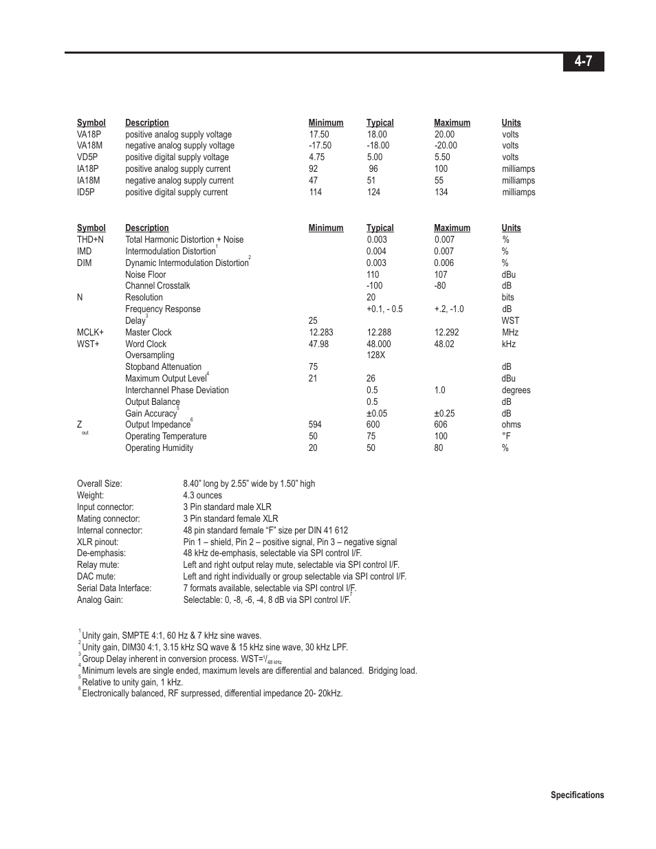 Mom-1 analog output module | Telex Integrated Signal Processor ISP-100 User Manual | Page 39 / 146